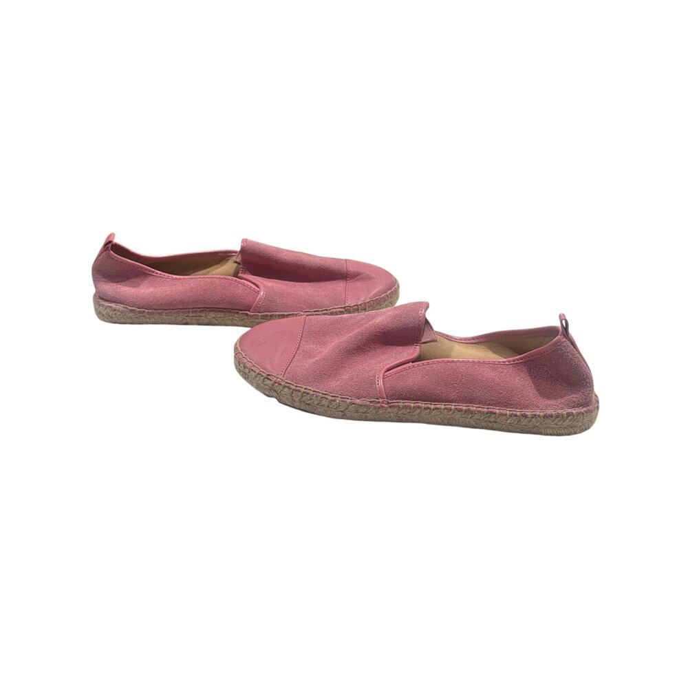 Talbots Pink Suede Espadrille Slip-On Flats size 7 1/2